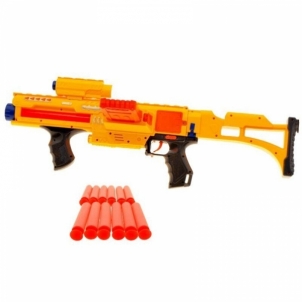 Minkštomis kulkomis šaudantis ginklas, geltonas Žaisliniai ginklai