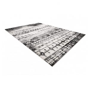 Modernus kilimas su juodais akcentais MUNDO Boho | 80x250 cm