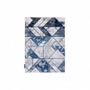 Modernus kilimas su mėlynais raštais DE LUXE | 240x340 cm 