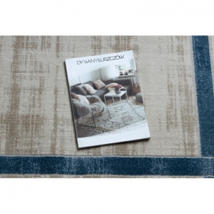 Modernus kilimas su mėlynu akcentu NOBLE | 160x220 cm 