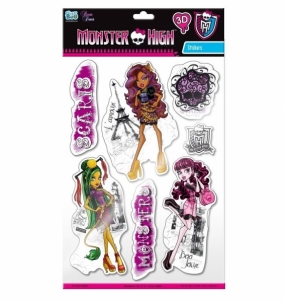 Monster High 1092 Lipdukai 3D Kanceliarinės prekės vaikams