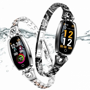 Moteriškas laikrodis Deveroux Deveroux Fitness Náramek / Fitness Hodinky M-H8 - stříbrný