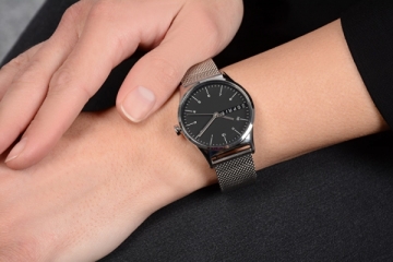 Moteriškas laikrodis Esprit Essential Black Silver Mesh ES1L034M0065