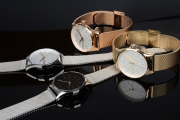 Women's watches Esprit Essential Silver Rose Gold Mesh ES1L034M0085