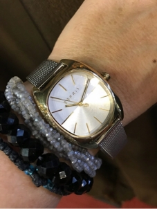 Moteriškas laikrodis Esprit Infinity Silver Gold Mesh ES1L038M0115