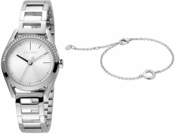 Женские часы Esprit Lock Stones Silver MB SET ES1L117M0055 