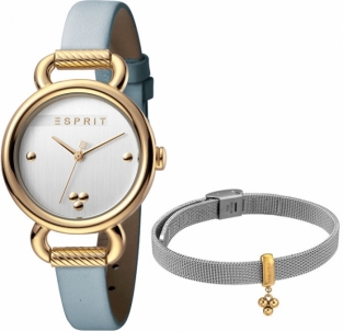 Moteriškas laikrodis Esprit Play Silver L.Blue SET ES1L023L0025