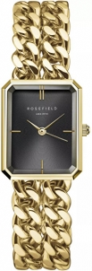 Women's watches Rosefield The Octagon XS Double Chain Studio Edition Black Gold SBGSG-O77 