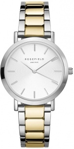 Women's watches Rosefield The Tribeca White Sunray Steel Silver Gold Duo TWSSG-T63 