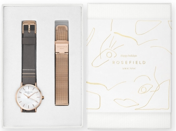 Женские часы Rosefield The West Village gift set WEGTR-X184