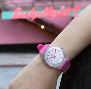 Women's watches Swatch Fluo Pinky GE256