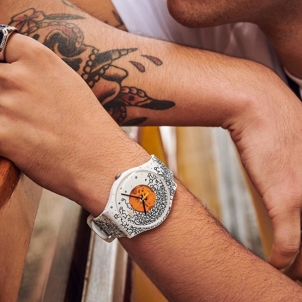 Moteriškas laikrodis Swatch Orange Pusher SUOW167