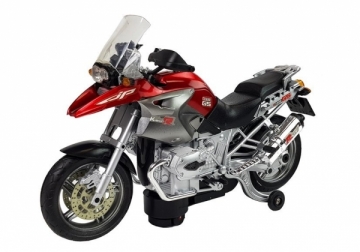 Motociklas su garso ir šviesų efektais, raudonas, 1:8