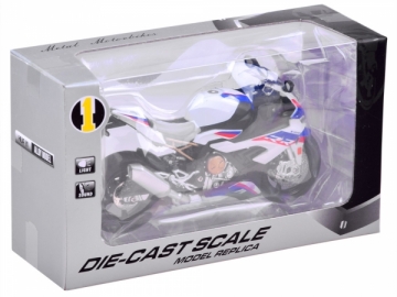Motociklo modelis BMW S1000RR, baltas Toys for boys