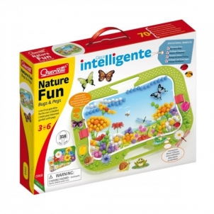 Mozaika 0968 Nature Fun Bugs & Pegs peg Quercetti Lavinimo žaislai