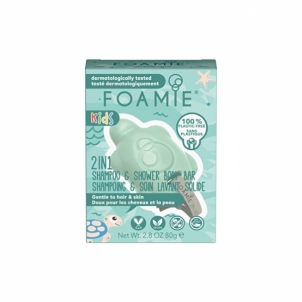 Muilas Foamie Coconut Baby Shower Body and Hair Soap (2 in 1 Shampo & Shower Body Bar) 80 g Ziepes