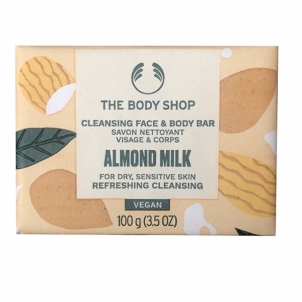 Muilas The Body Shop Cleansing face and body soap for dry and sensitive skin Almond Milk ( Clean sing Face & Body Bar) 100 g Мыло