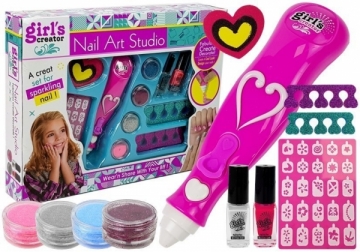 Nagų dekoravimo rinkinys mergaitėms Nail Art Studio Žaislai mergaitėms