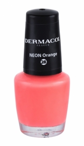 Nagų lakas Dermacol Neon 28 Neon Orange 5ml Dekoratyvinė kosmetika nagams