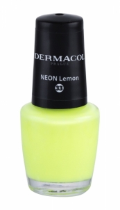 Nagų lakas Dermacol Neon 33 Neon Lemon 5ml Dekoratyvinė kosmetika nagams