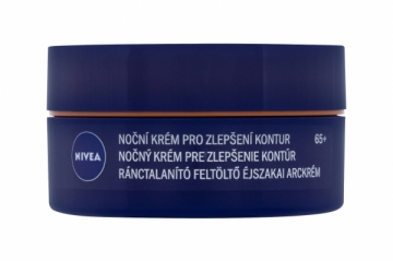 Naktinis cream sausai skin Nivea Anti Wrinkle + Contouring 50ml 65+ 
