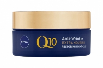 Naktinis odos kremas Nivea Q10 Power Anti-Wrinkle + Extra Nourishing Night Skin Cream 50ml 