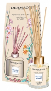 Namų kvapas Dermacol Perfume diffuser with sticks Black Amber and Patchouli 100 ml 