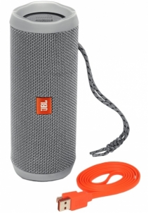 Nešiojama garso kolonėlė JBL Flip 4 grey