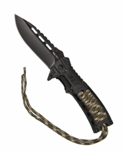 Nóż składany survivalowy Mil-Tec 15318410 czarny 