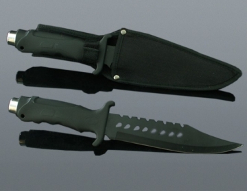 Nóż taktyczny w kaburze czarny 8-1524 Knives and other tools