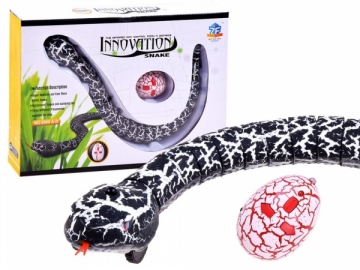 Nuotoliniu būdu valdoma gyvatė, juoda Radiovadāmās rotaļlietas