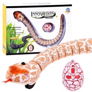 Nuotoliniu būdu valdoma gyvatė, ruda Radiovadāmās rotaļlietas