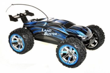 Nuotoliniu būdu valdomas automobilis Land Buster 1:12 Monster Truck RTR 27/40MHz, mėlynas RC automobiliai vaikams