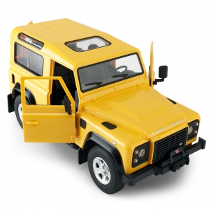 Nuotoliniu būdu valdomas automobilis Land Rover Defender, 1:14, geltonas