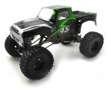 Nuotoliniu būdu valdomas automobilis Rock Crawler, 1:10, juodas-žalias RC automobiliai vaikams