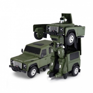 Nuotoliniu būdu valdomas automobilis-transformeris Land Rover, žalias