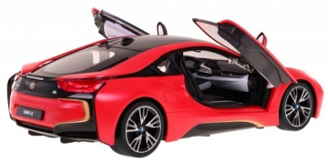 Nuotoliniu būdu valdomas “BMW i8”, raudonas