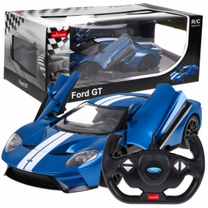 Nuotoliniu būdu valdomas Ford GT RASTAR, mėlynas RC automobiliai vaikams