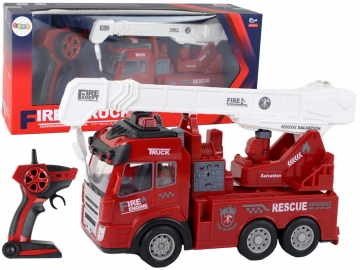 Nuotoliniu būdu valdomas gaisrinis automobilis su kranu радио управляемыe машинки для детей