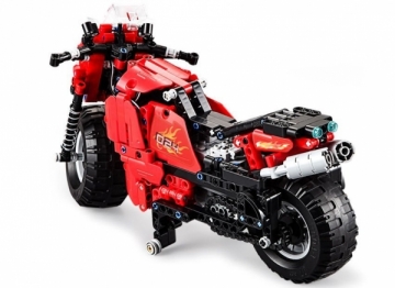 Nuotoliniu būdu valdomas motociklas - konstruktorius CadFi, 484 elementai, raudonas