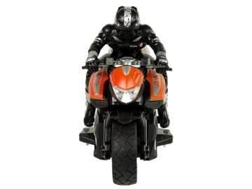 Nuotoliniu būdu valdomas motociklas, 1:10, oranžinis