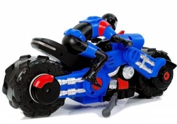 Nuotoliniu būdu valdomas motociklas Motor Drift, mėlynas