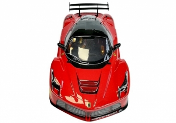 Nuotoliniu būdu valdomas prabangus automobilis "Rapid Legend", raudonas