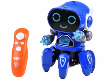 Nuotoliniu būdu valdomas robotas, mėlynas