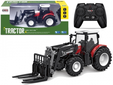 Nuotoliniu būdu valdomas šakinis traktorius Radiovadāmās rotaļlietas