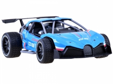 Nuotoliniu būdu valdomas sportinis automobilis “Dizzy”, mėlynas