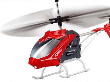 Nuotoliniu būdu valdomas sraigtasparnis "Syma S5", raudonos spalvos
