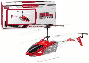 Nuotoliniu būdu valdomas SYMA S39-1 sraigtasparnis, raudonas Helicopters for kids