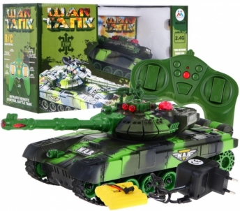 Nuotoliniu būdu valdomas tankas - War Tank Radiovadāmās rotaļlietas