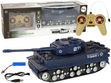 Nuotoliniu būdu valdomas tankas, 1:32, mėlynas Radiovadāmās rotaļlietas